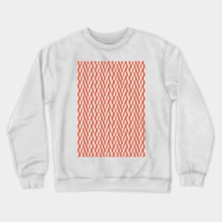 Orange Bold Geometric Pattern 3 Crewneck Sweatshirt